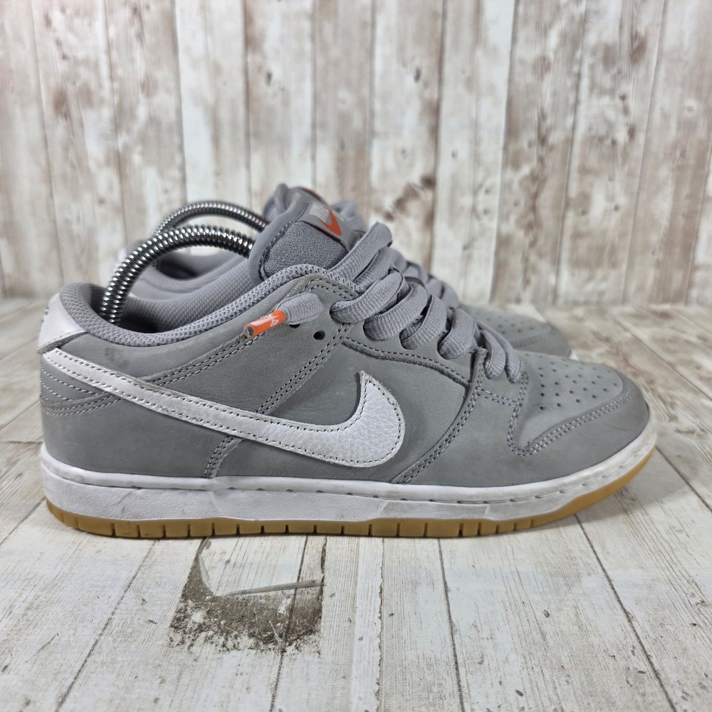 Nike SB Dunk Low Orange Label Grey Gum DV5464-001 Mens 7.5 Wolf Grey Sneakers